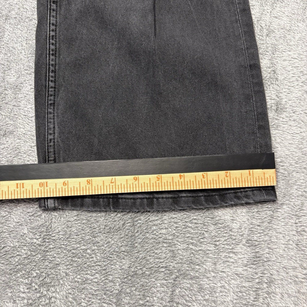 H&M Divided Womens Gray Distressed Wide Leg Jeans Size 4 EU36 Black Denim‎ - Picture 8 of 12